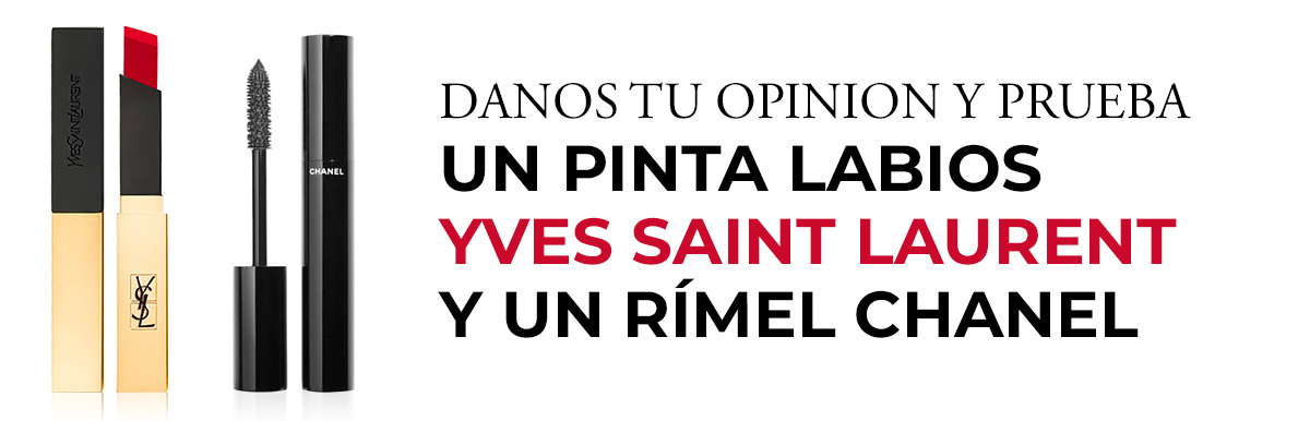 DANOS TU OPINION Y PRUEBA un pinta labios Yves Saint Laurent y un Rímel Chanel