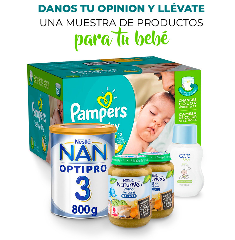 DANOS TU OPINION y llévate una muestra de productos para tu bebé